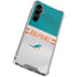 NFL Miami Dolphins White Striped Galaxy S23 FE Clear Case
