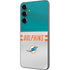 NFL Miami Dolphins White Striped Galaxy S23 FE Skin