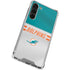 NFL Miami Dolphins White Striped Galaxy S23 Plus Clear Case