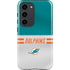 NFL Miami Dolphins White Striped Galaxy S23 Pro Case