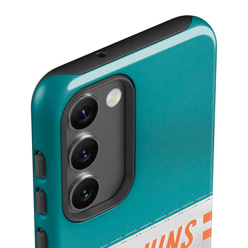 NFL Miami Dolphins White Striped Galaxy S23 Pro Case