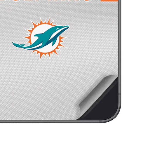 NFL Miami Dolphins White Striped Galaxy S23 Skin