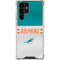 NFL Miami Dolphins White Striped Galaxy S24 Ultra Clear Case