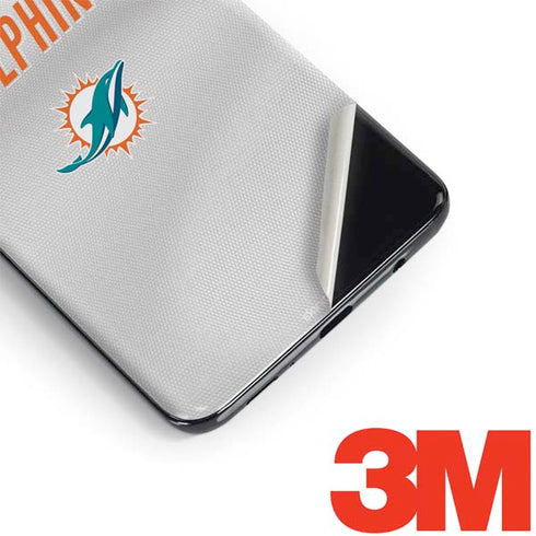 NFL Miami Dolphins White Striped Galaxy S9 Plus Skin