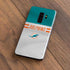 NFL Miami Dolphins White Striped Galaxy S9 Plus Skin