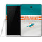 NFL Miami Dolphins White Striped Samsung Galaxy Tab Skin