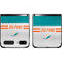 NFL Miami Dolphins White Striped Galaxy Z Flip Skin
