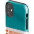 NFL Miami Dolphins White Striped iPhone 11 Impact Case