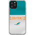 NFL Miami Dolphins White Striped iPhone 11 Pro Clear Case