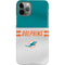 NFL Miami Dolphins White Striped iPhone 11 Pro Lite Case