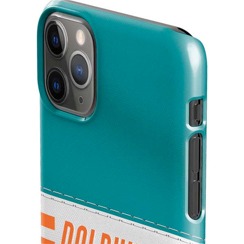 NFL Miami Dolphins White Striped iPhone 11 Pro Max Lite Case