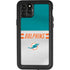 NFL Miami Dolphins White Striped iPhone 11 Pro Max Waterproof Case