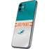 NFL Miami Dolphins White Striped iPhone 11 Skin
