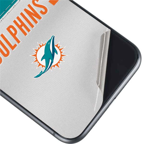 NFL Miami Dolphins White Striped iPhone 11 Skin