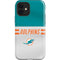 NFL Miami Dolphins White Striped iPhone 12 Impact Case