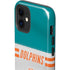 NFL Miami Dolphins White Striped iPhone 12 Impact Case