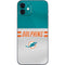 NFL Miami Dolphins White Striped iPhone 12 Mini Skin