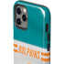 NFL Miami Dolphins White Striped iPhone 12 Pro Impact Case