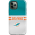 NFL Miami Dolphins White Striped iPhone 12 Pro Impact Case