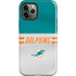 NFL Miami Dolphins White Striped iPhone 12 Pro Max Impact Case