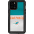 NFL Miami Dolphins White Striped iPhone 12 Pro Max Waterproof Case
