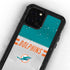 NFL Miami Dolphins White Striped iPhone 12 Pro Waterproof Case