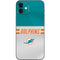 NFL Miami Dolphins White Striped iPhone 12 Skin