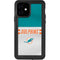 NFL Miami Dolphins White Striped iPhone 12 Waterproof Case