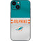 NFL Miami Dolphins White Striped iPhone 13 Mini Skin