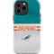 NFL Miami Dolphins White Striped iPhone 13 Pro Max Impact Case