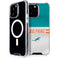 NFL Miami Dolphins White Striped iPhone 13 Pro Max MagSafe Case