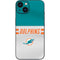 NFL Miami Dolphins White Striped iPhone 13 Skin