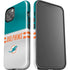 NFL Miami Dolphins White Striped iPhone 14 Impact Case