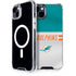 NFL Miami Dolphins White Striped iPhone 15 Plus MagSafe Case