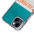 NFL Miami Dolphins White Striped iPhone 15 Plus MagSafe Case