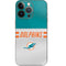 NFL Miami Dolphins White Striped iPhone 14 Pro Skin