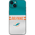 NFL Miami Dolphins White Striped iPhone 14 Skin