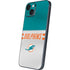 NFL Miami Dolphins White Striped iPhone 14 Skin