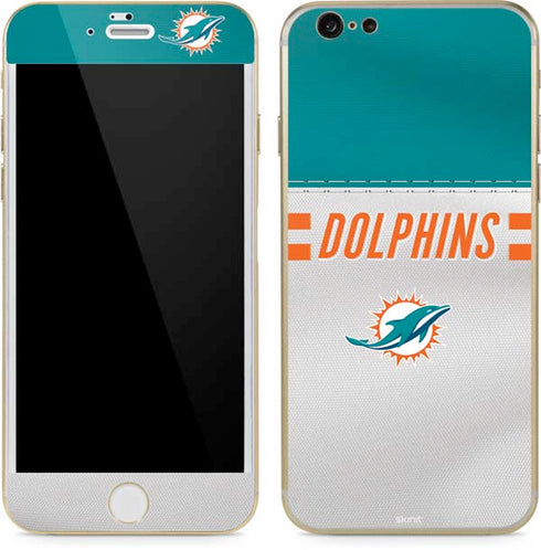 NFL Miami Dolphins White Striped iPhone 6/6s Skin