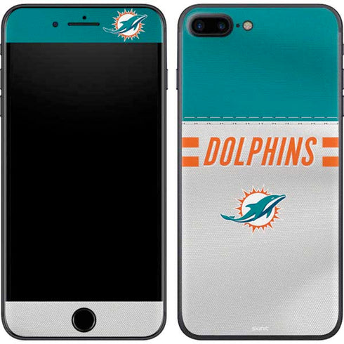 NFL Miami Dolphins White Striped iPhone 7 Plus Skin