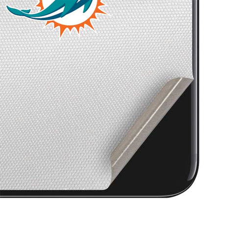 NFL Miami Dolphins White Striped iPhone SE (2nd & 3rd Gen) Skin