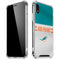 NFL Miami Dolphins White Striped iPhone XR Clear Case