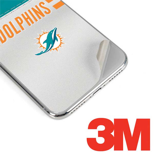 NFL Miami Dolphins White Striped iPhone XS Max Skin