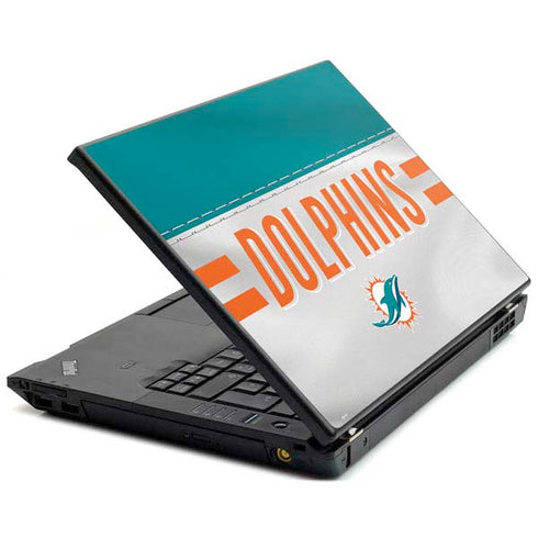 NFL Miami Dolphins White Striped Lenovo T420 Skin