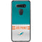 NFL Miami Dolphins White Striped LG K51/Q51 Clear Case
