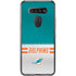 NFL Miami Dolphins White Striped LG K51/Q51 Clear Case