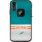 NFL Miami Dolphins White Striped LifeProof Fre iPhone Skin