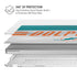 NFL Miami Dolphins White Striped MacBook Air 13in M1 (2021) Case plus Skin