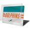 NFL Miami Dolphins White Striped MacBook Pro 16in (2019-20) Case plus Skin
