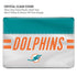NFL Miami Dolphins White Striped MacBook Pro 16in (2021-25) Case plus Skin